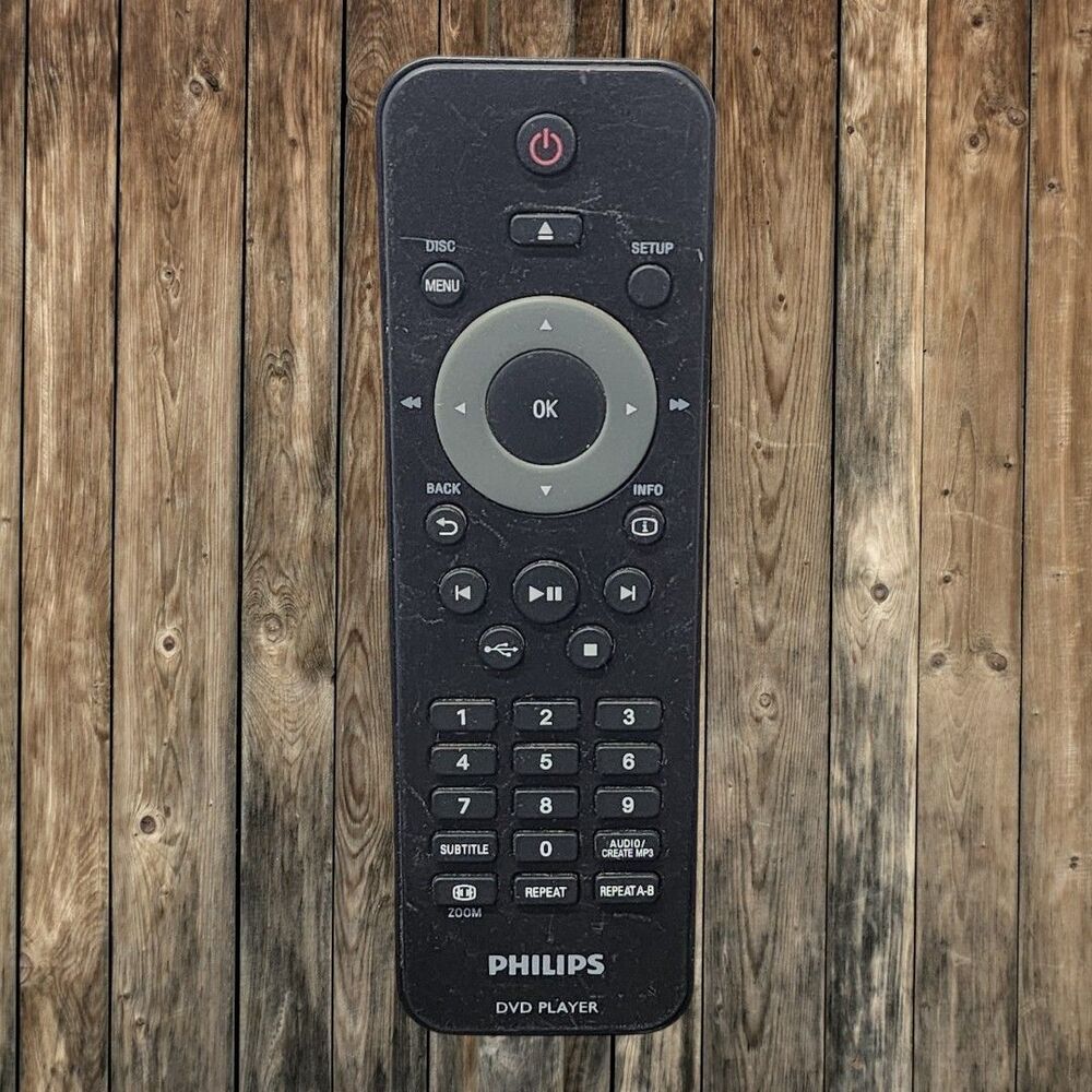 Genuine PHILIPS TZH-019B DVD Player Remote Control OEM With Fresh AAA Batteries